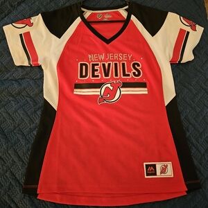 New Jersey Devils Red and Black Jersey